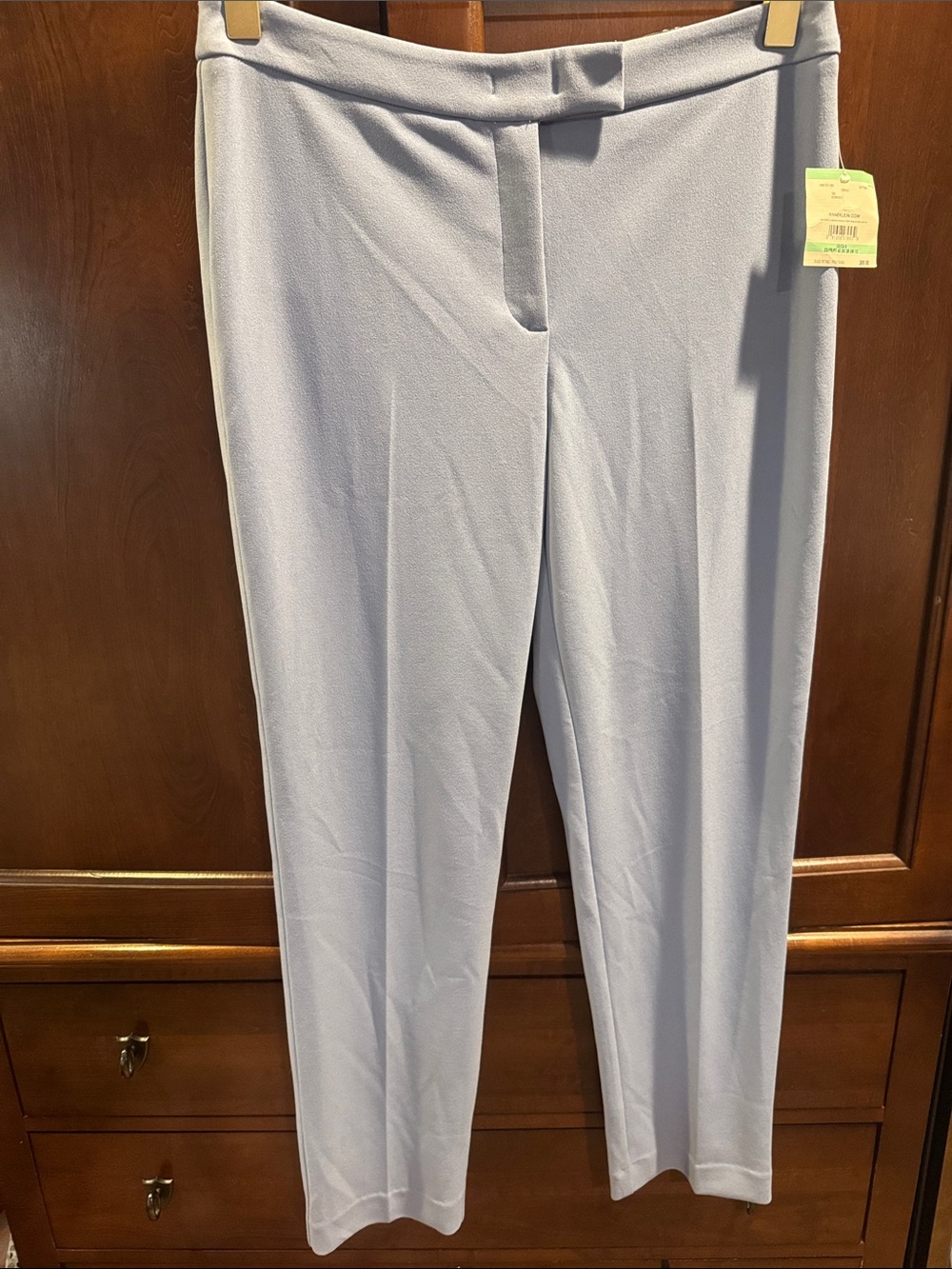 Anne Klein Lavender Ponte Straight-Leg Pants